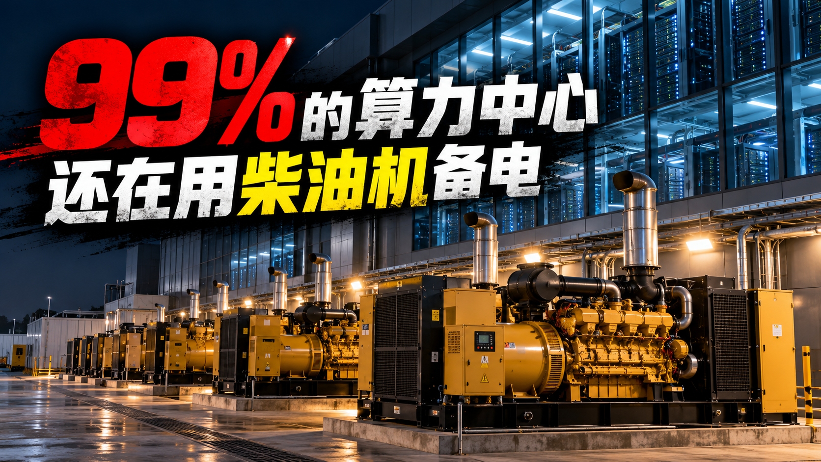 99%的算力中心，还在用柴油机备电
