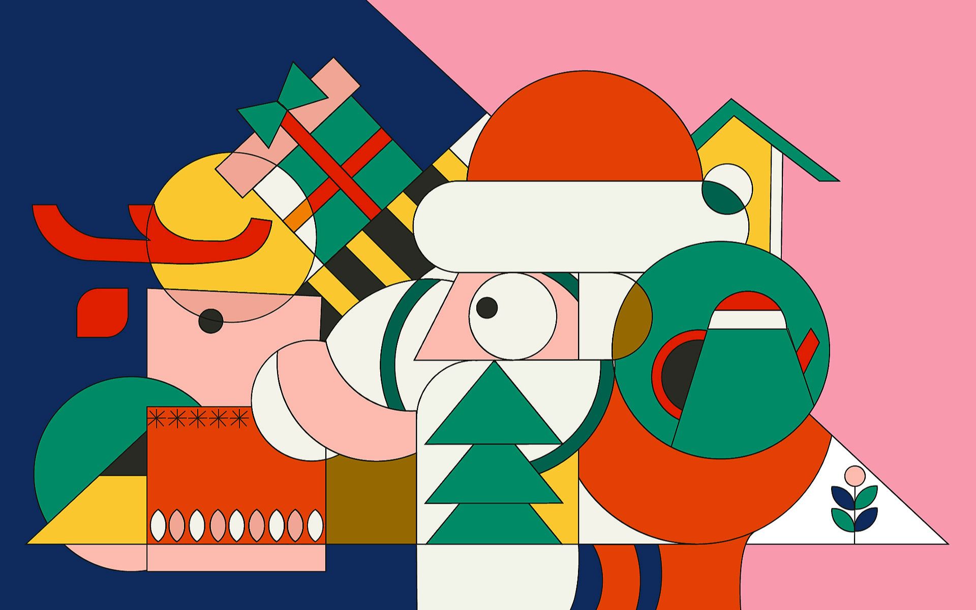 【平面构成】轮廓简洁的插画怎么画?