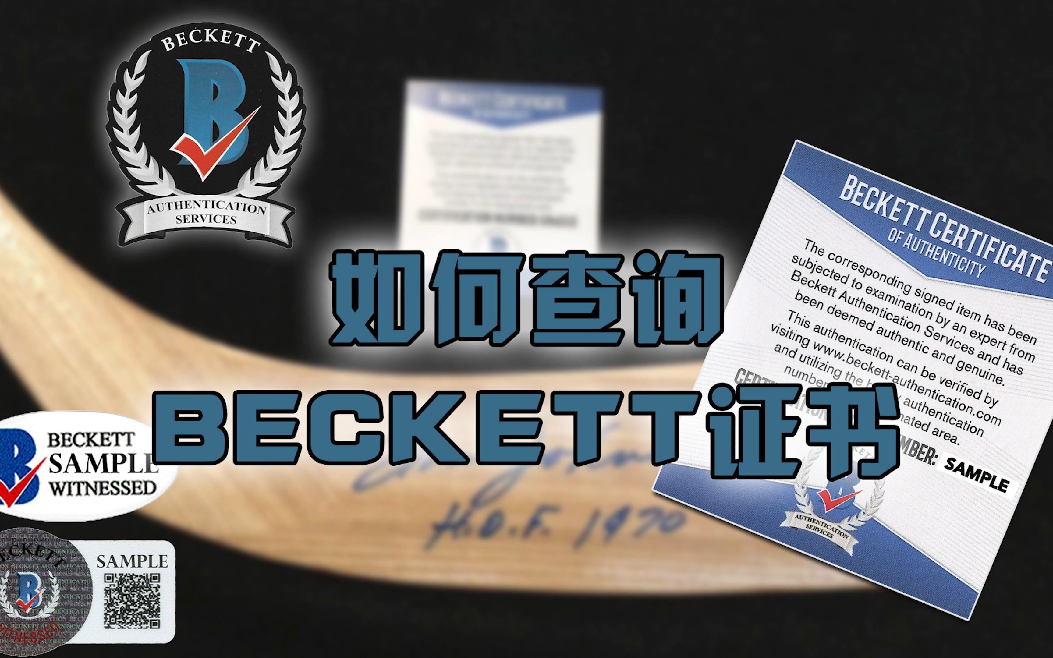 【一瞬签名】如何查询BECKETT证书 查询教程(第六期)哔哩哔哩bilibili