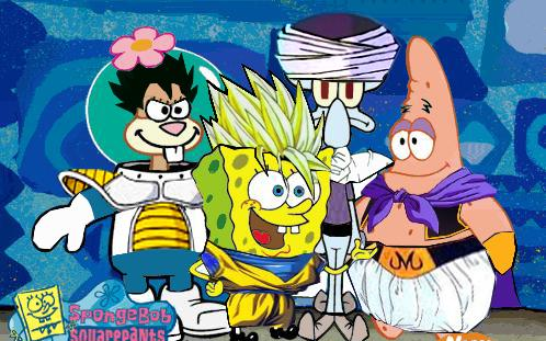 如果海绵宝宝进入了龙珠的世界