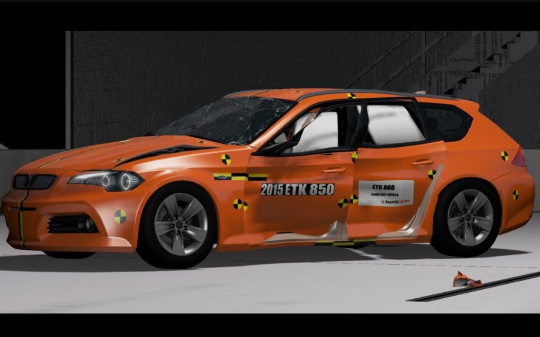 beamng安全气囊etk850自制mod测试俊橘剪辑mod版本001