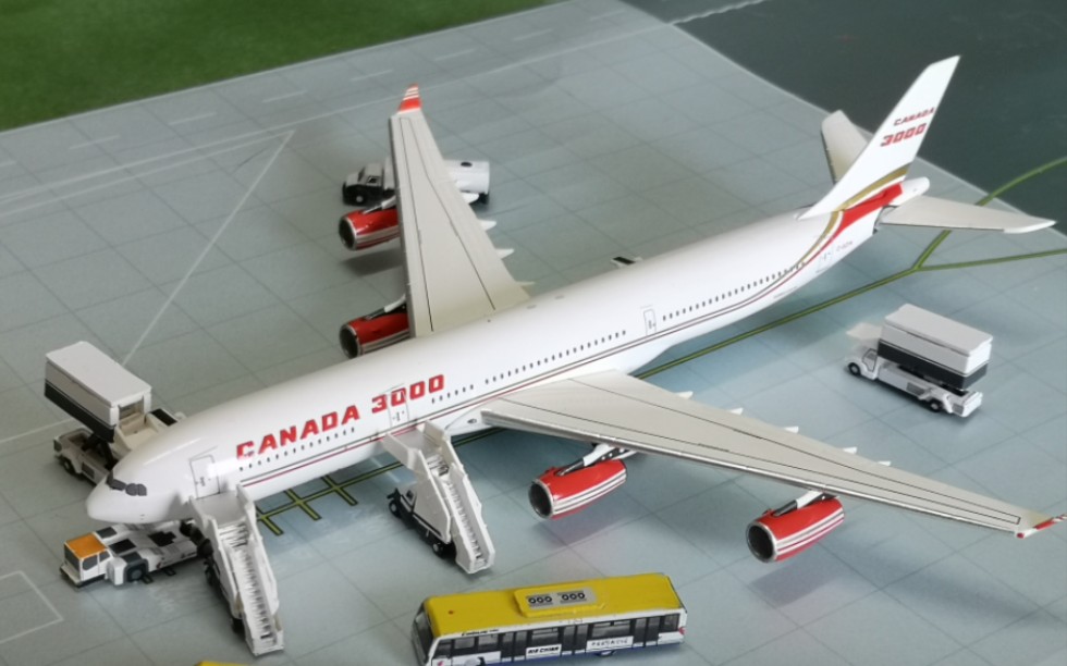 ac加拿大3000航空空客a340-300飞机模型开箱