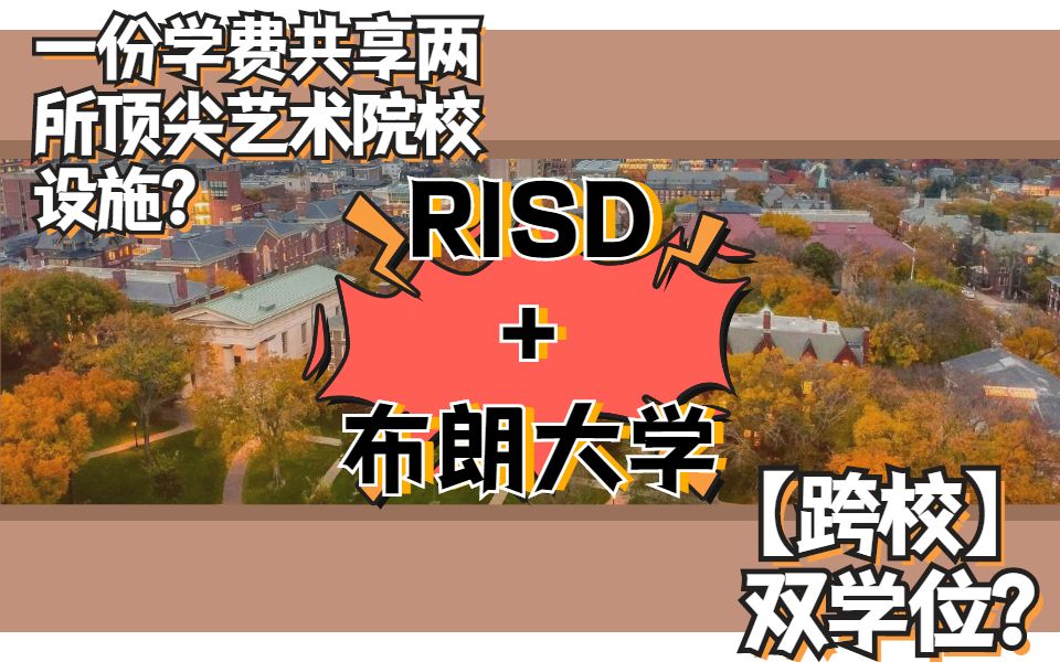 【RISD】设计界的哈佛,藤盟八校的好兄弟:罗德岛设计学院哔哩哔哩bilibili