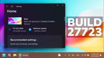 下载视频: 【最繁汉字】微软宣布推出 Win11 25H2 最新版 Build 27723 (Canary) 系统更新：优化任务栏搜索 支持显示 BiangBiang 面