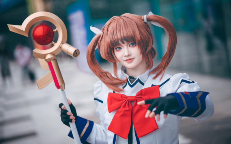 【魔法少女奈叶丨高町奈叶cos】是世界线漫展的返图(17765175