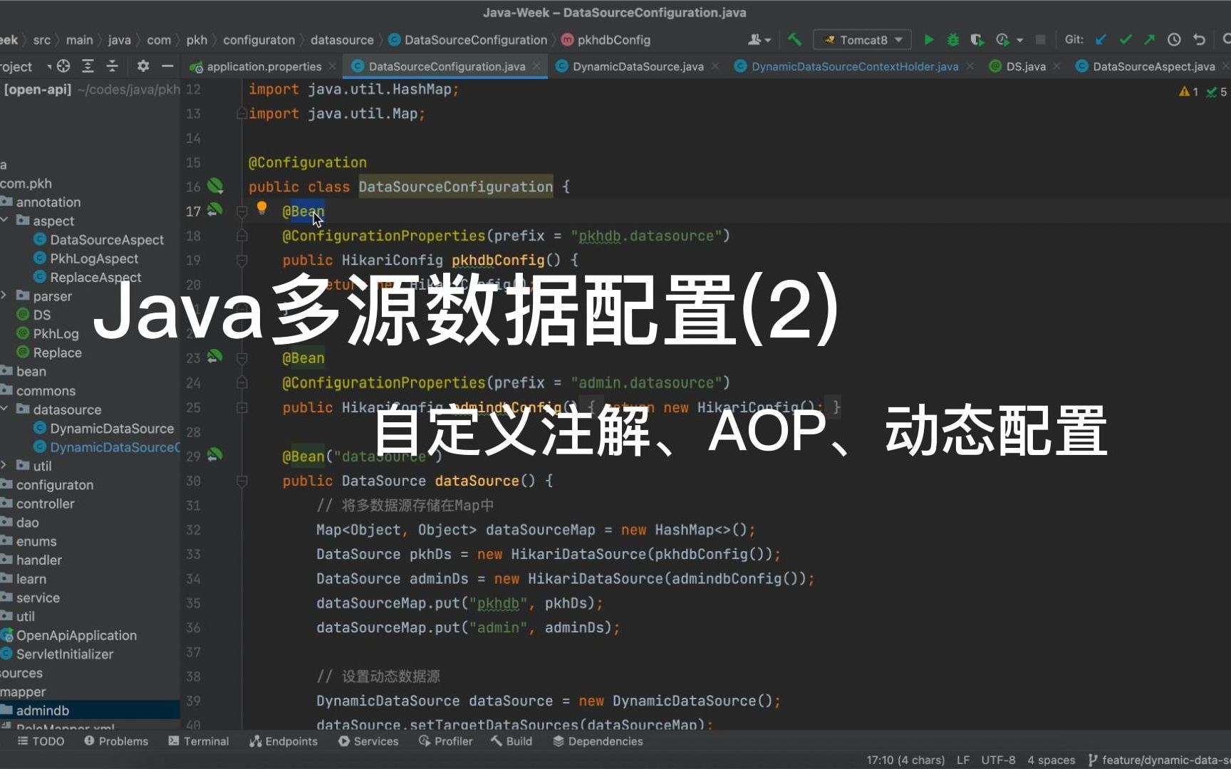 在职10个月Java后端,每周一个编程技巧,积累自己的知识库!Java多源数据配置(2): 自定义注解、AOP、动态配置哔哩哔哩bilibili