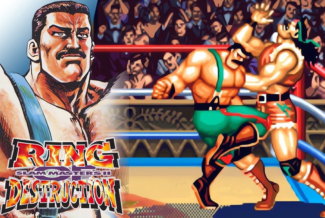 街机游戏《摔跤霸王》,mike haggar 出战(1994版),4k高清还原