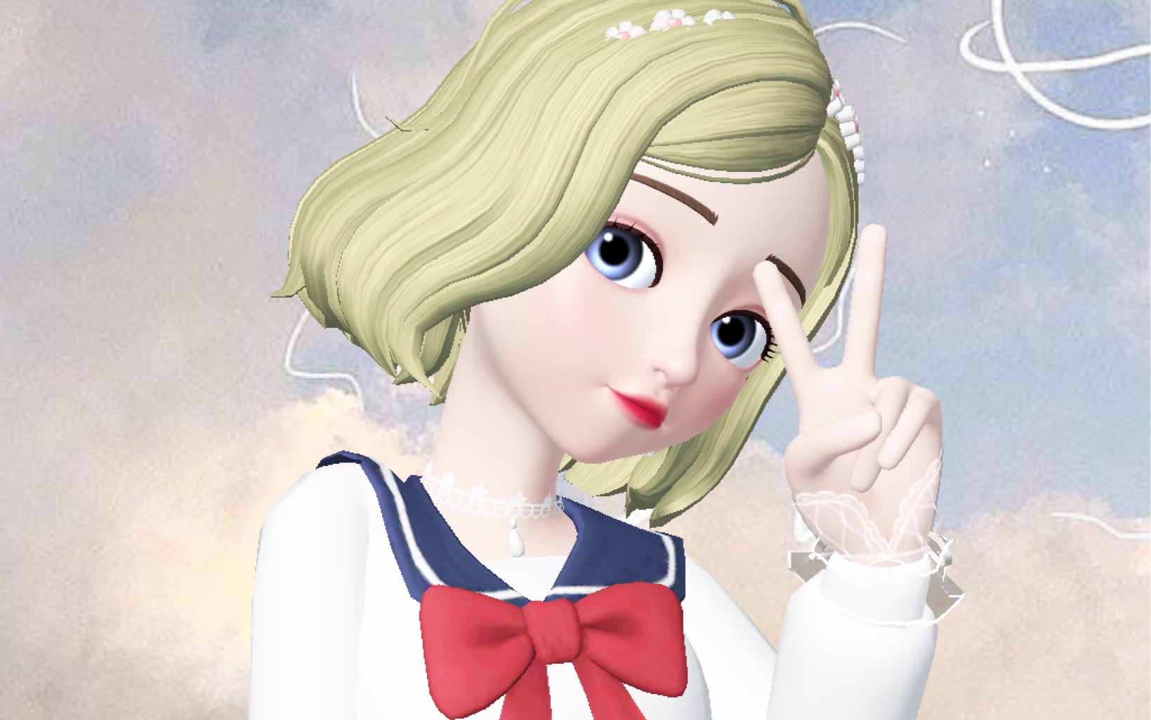 【安娜的许愿池】游戏名:崽崽zepeto 绿色系微整!