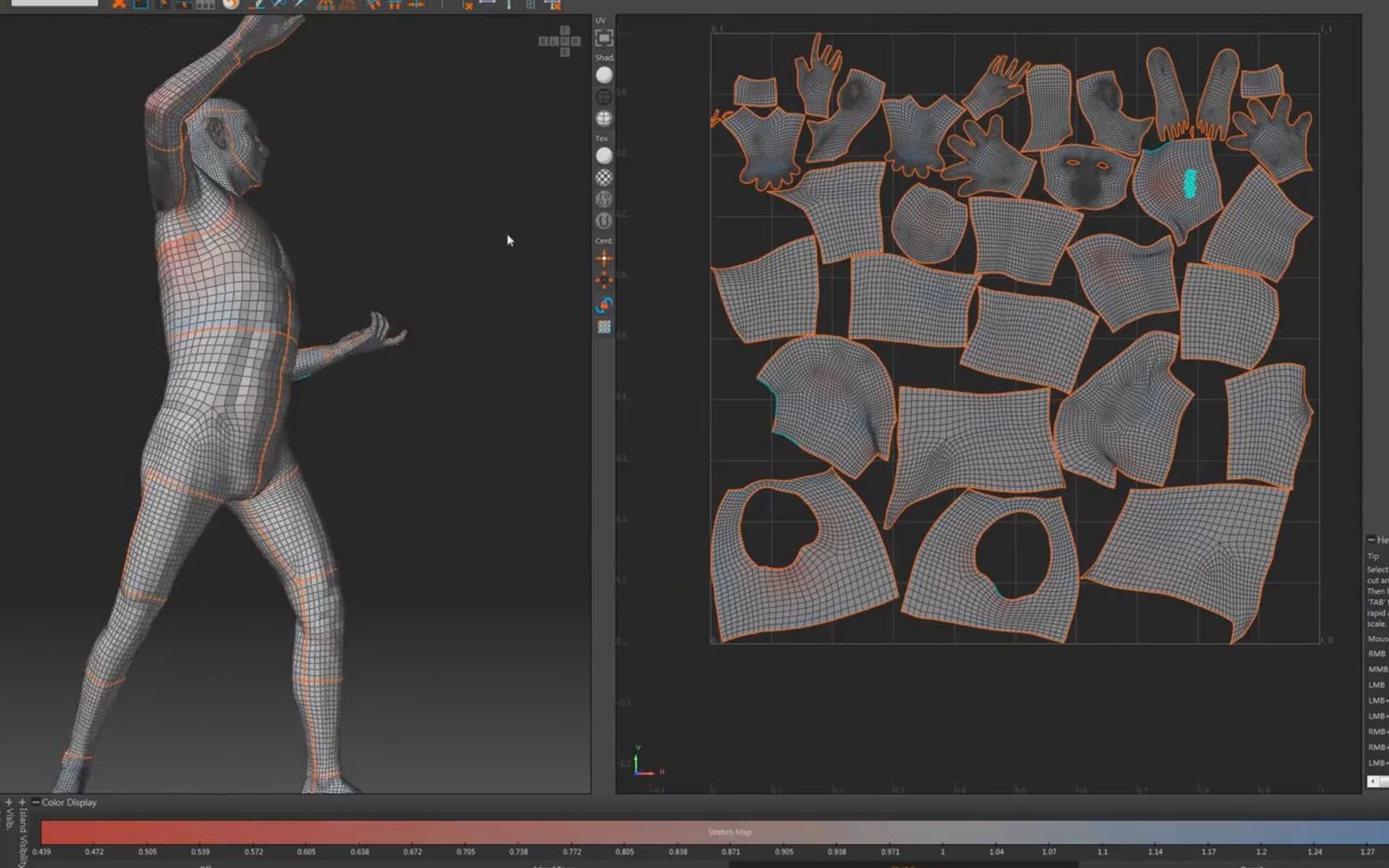 maya免费高级角色教程22bodyuv