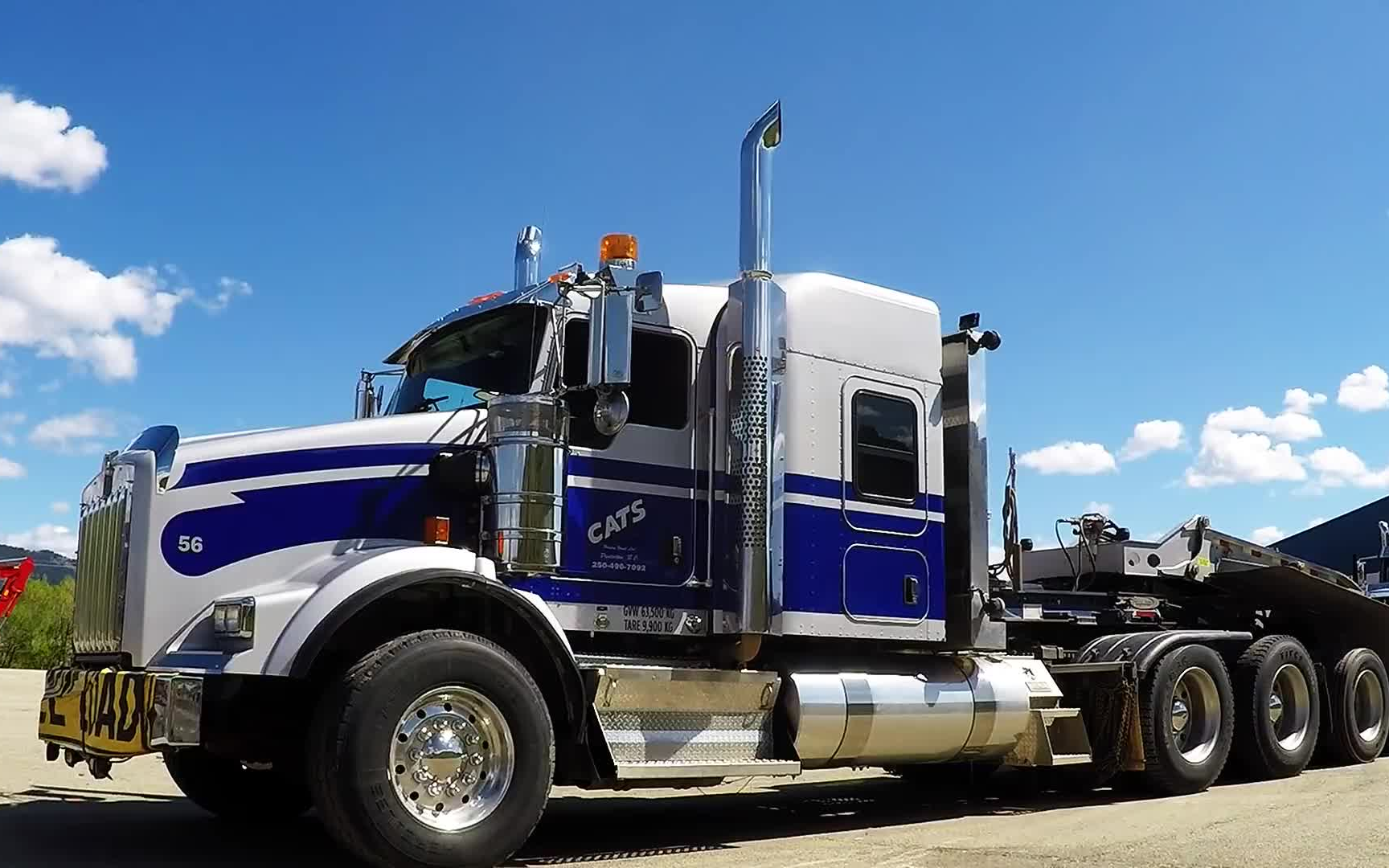 kenworth w900l lowbeds link-belt 4040 excavator peterbilt 567