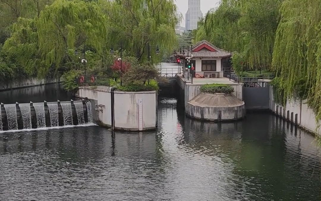 【云旅游】一起走走济南护城河观光步道研究研究船闸vlog