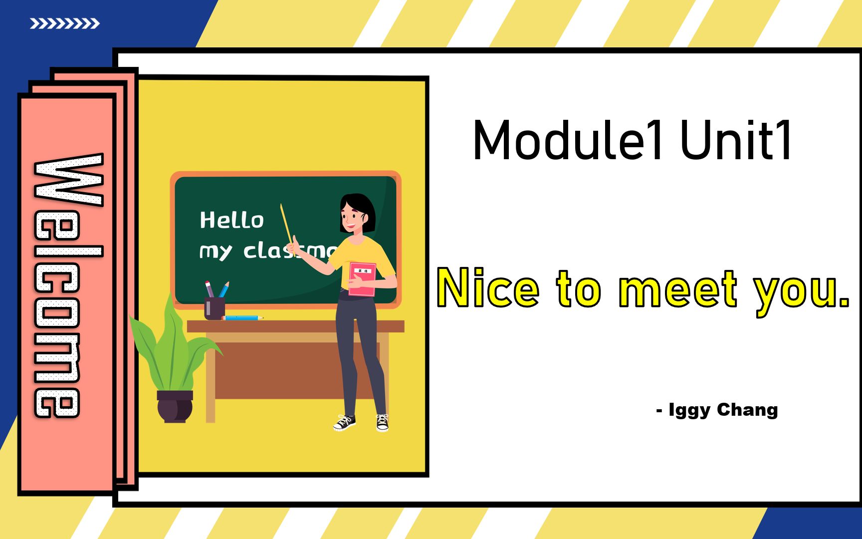 [图]【ppt课件】外研版七年级上册Modulel 1 Unit 1 Nice to meet you