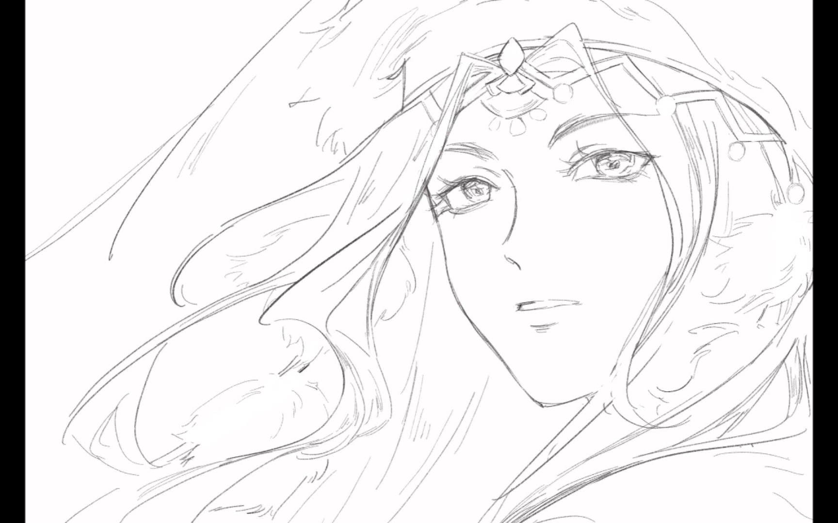 【procreate绘画】忘川解忧公主—刘解忧