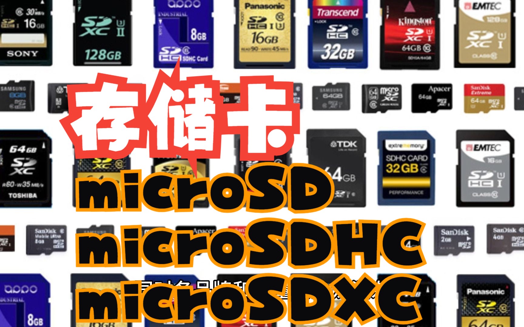 全面了解存储卡之microSD、microSDHC和microSDXC卡哔哩哔哩bilibili