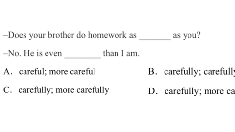 初中英语选择题 As As结构中间用形容词的原级吗 哔哩哔哩