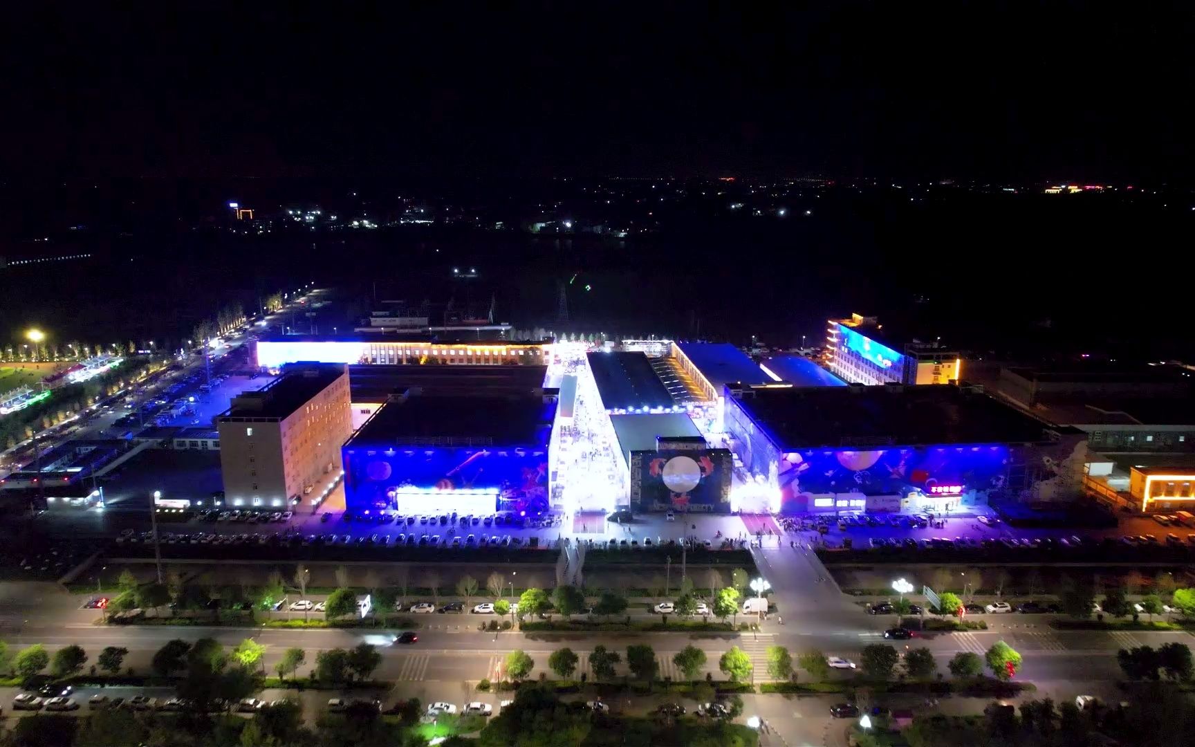 2022年白洋淀不夜城五一盛况实拍