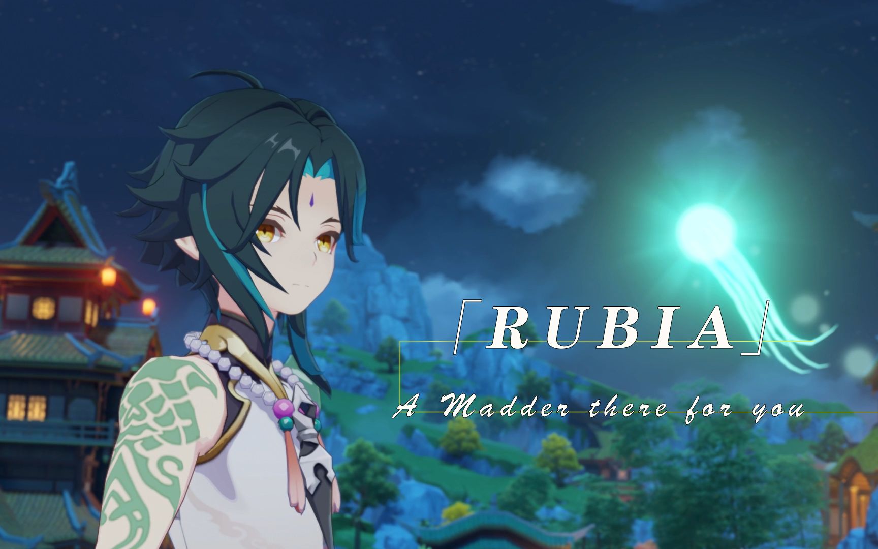 【原神/魈荧cp向】RUBIA「魈,一起去海灯节吧」哔哩哔哩bilibili