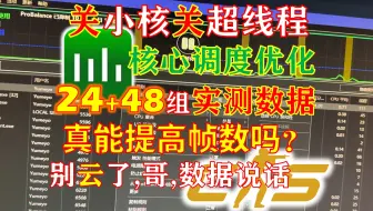 72组数据实测，CS2关小核+关超线程，用ProcessLasso提高帧数？你别云，拿数据说话！