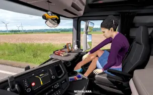 Download Video: 【YouTube】欧卡2mod_卡车内动态女乘客v2.2|Animated female passenger in truck (with you) v2.2