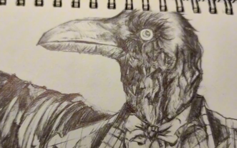 锈湖 临摹乌鸦先生