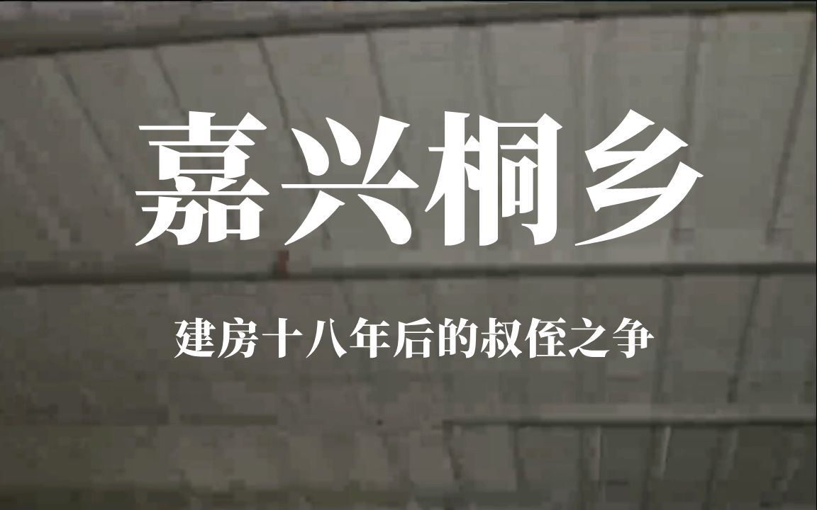 【新·錢塘老孃舅】嘉興桐鄉:建房十八年後的叔侄之爭