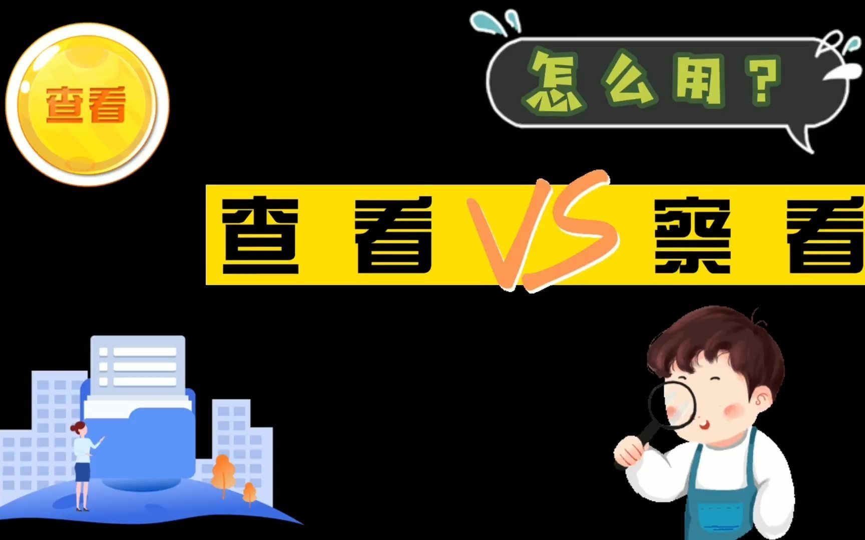 公务员言语理解:查看VS察看,你会用吗?哔哩哔哩bilibili