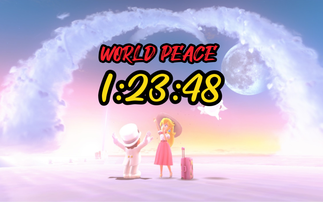 马里奥奥德赛 / World Peace 世界和平 速通 1:23:48 PB