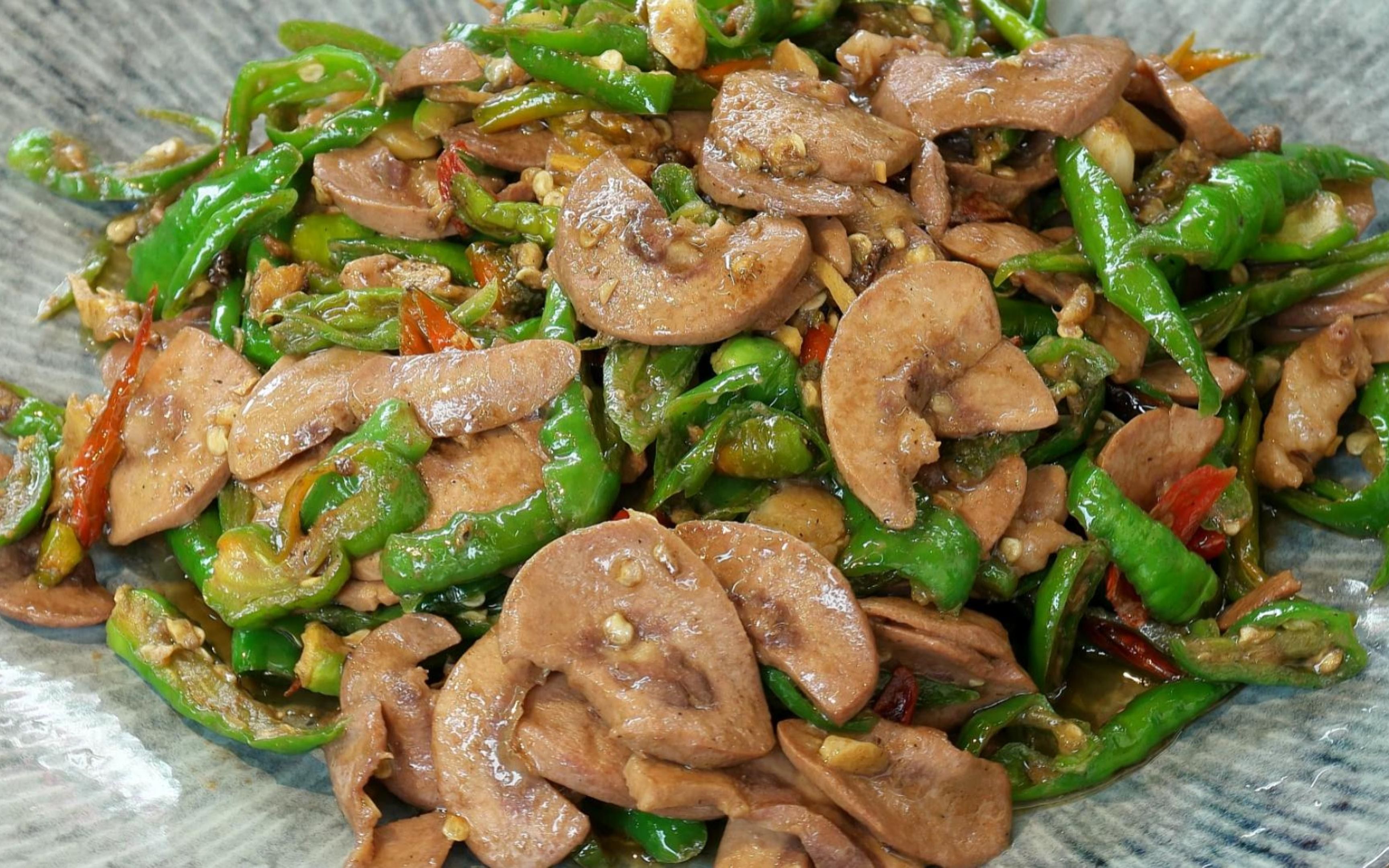 下饭小能手~辣椒炒腰片