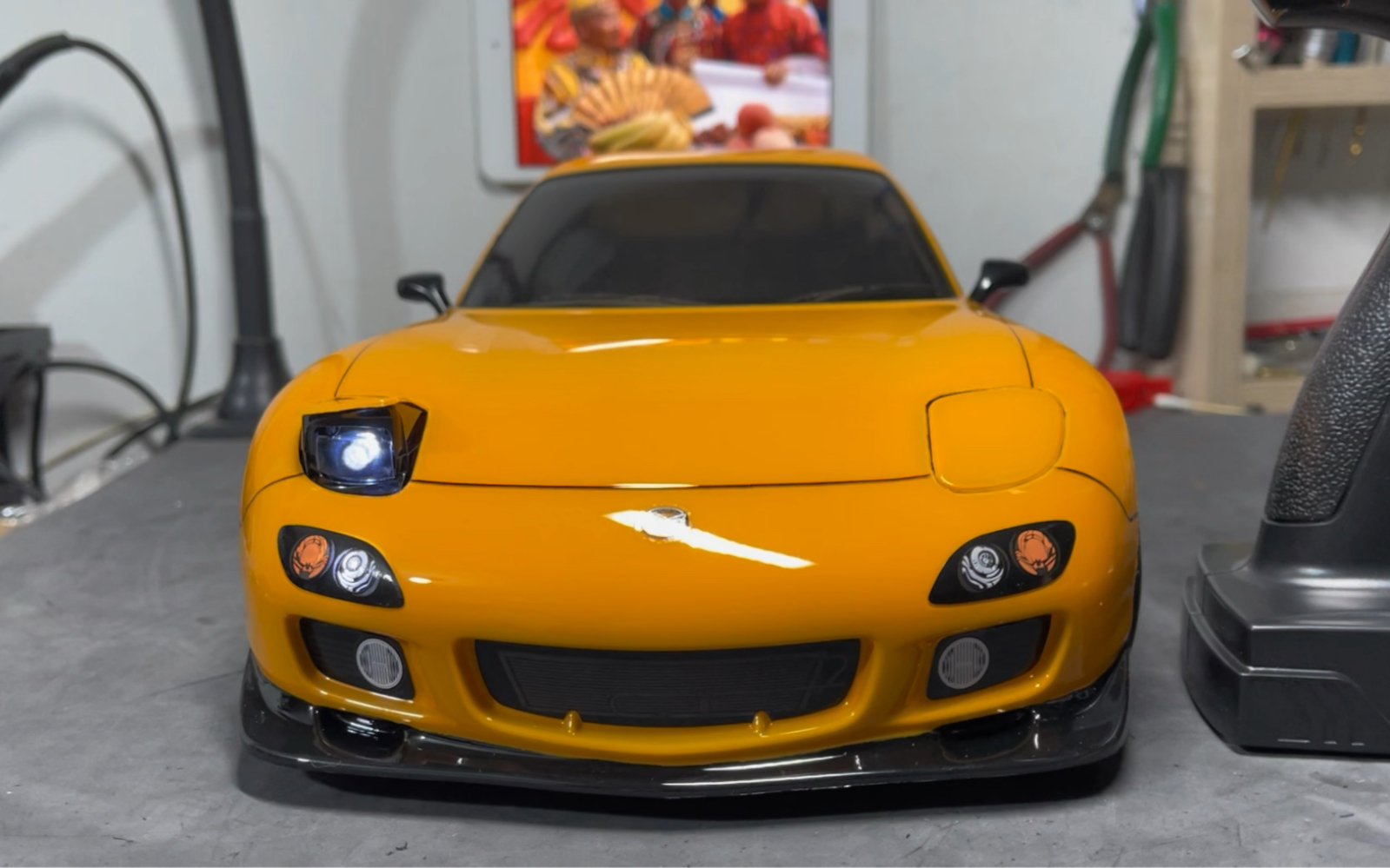 田宫tt02马自达rx7翻灯制作完工