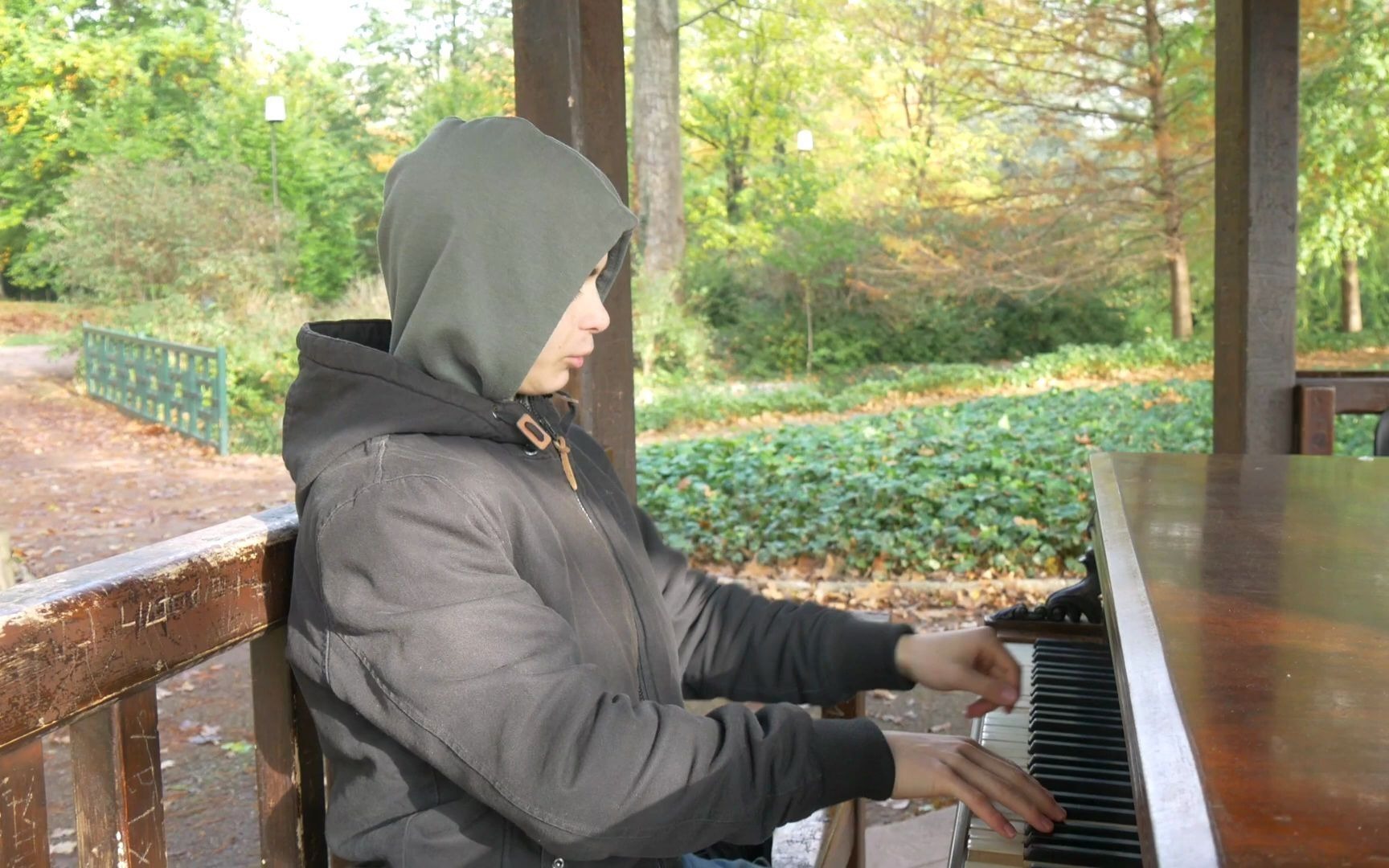 [图]【野外有架大三角，Boogie砸琴少不了】 Amazing Boogie woogie at a PUBLIC PIANO