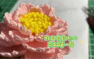 Download Video: 牡丹花钩织二第一层花瓣