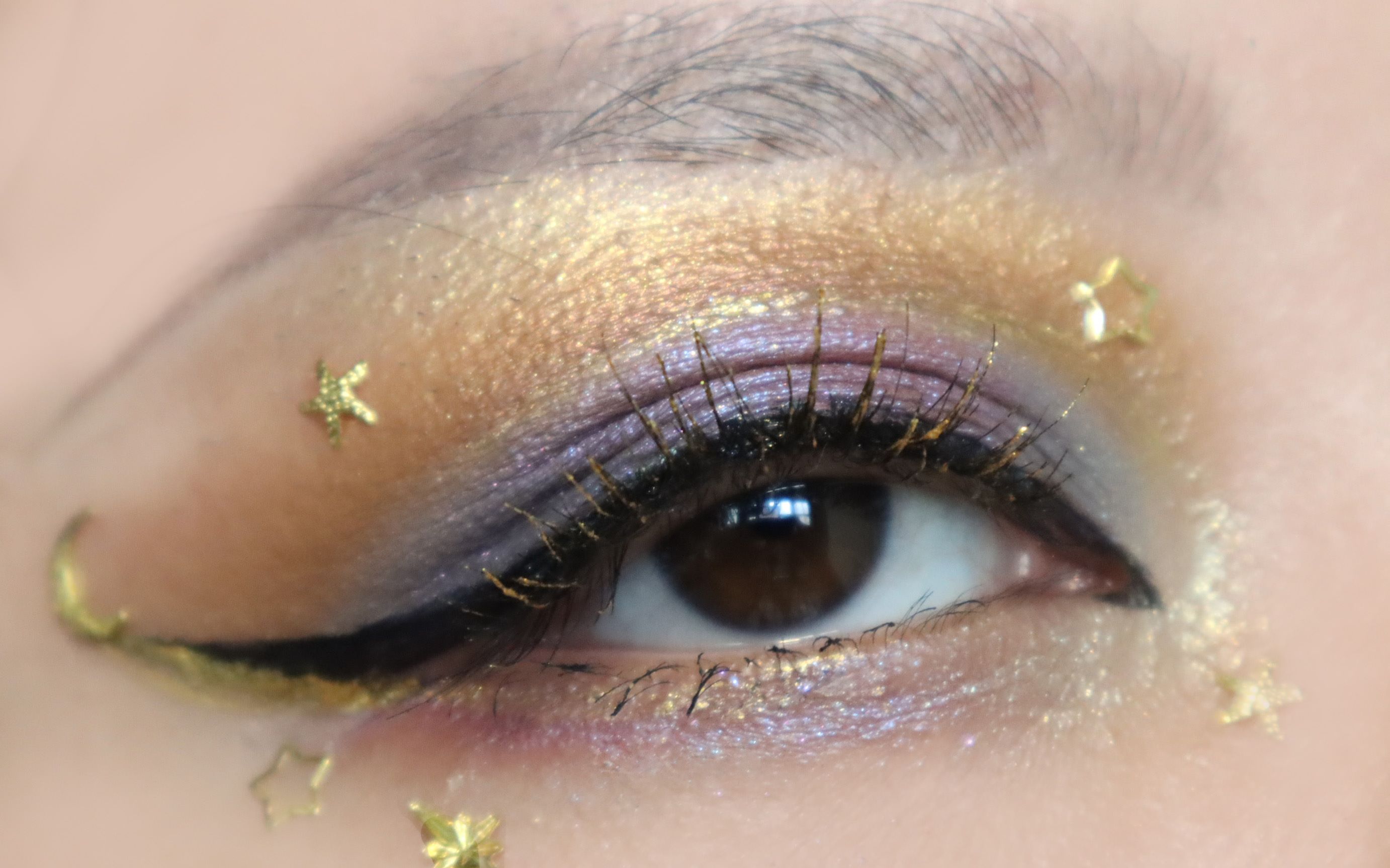 cy练习 | 紫金配色cutcrease截断式眼妆 | pat星战联名眼影盘