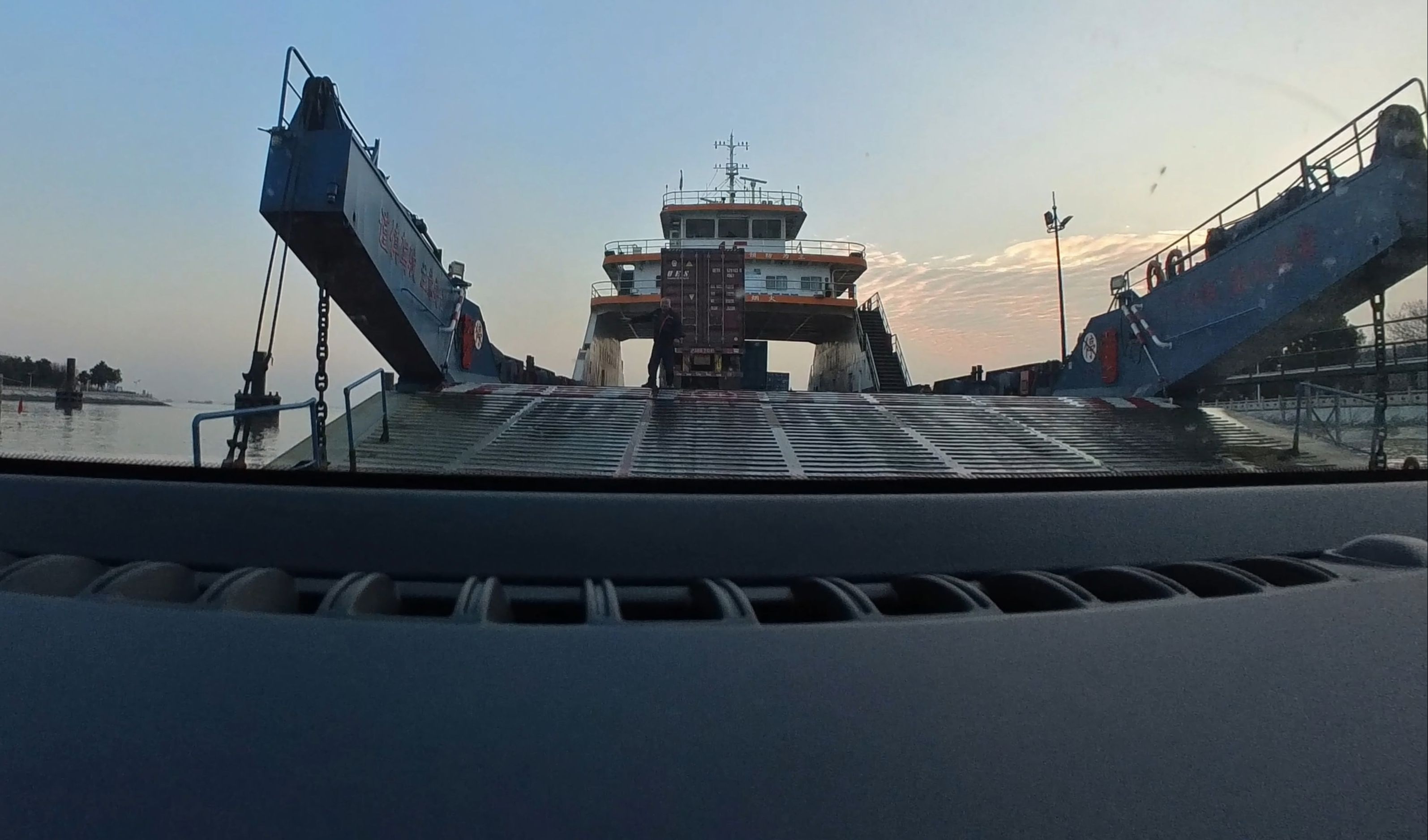 【路上治愈的风景】海太汽渡-小时候去乡下经常乘的摆渡船