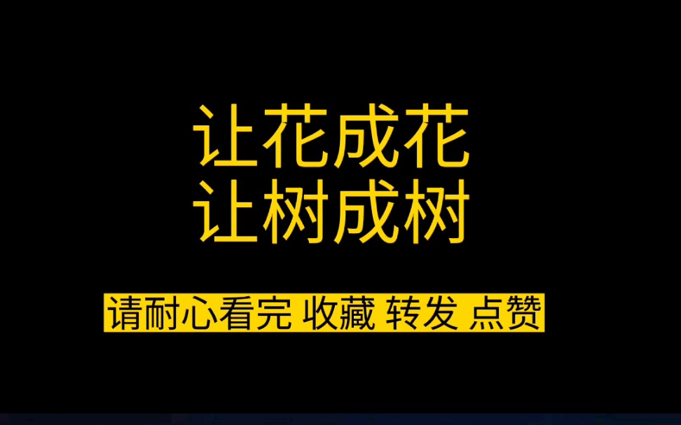 让花成花让树成树哔哩哔哩bilibili