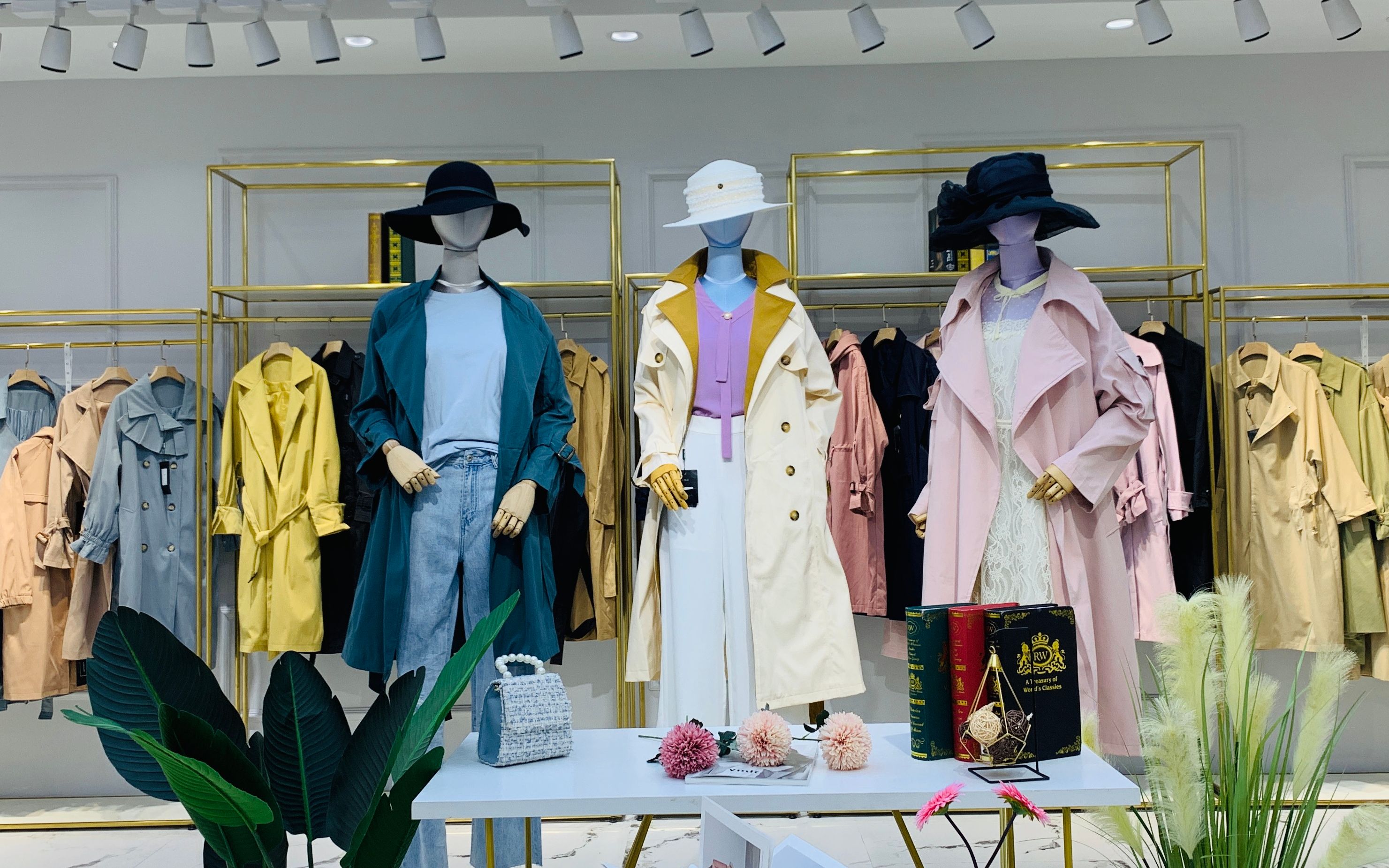 【mili】春装风衣品牌修身女装外套折扣混批走份