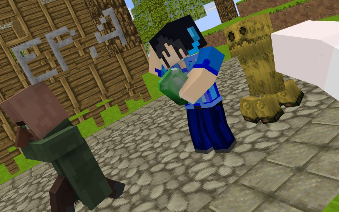 [墨空琰]我的世界minecraft世界生存 ep.4屌面人