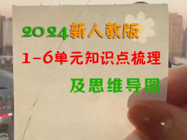 三年级英语 2024新人教16单元知识点梳理及思维导图 打印练习吧哔哩哔哩bilibili