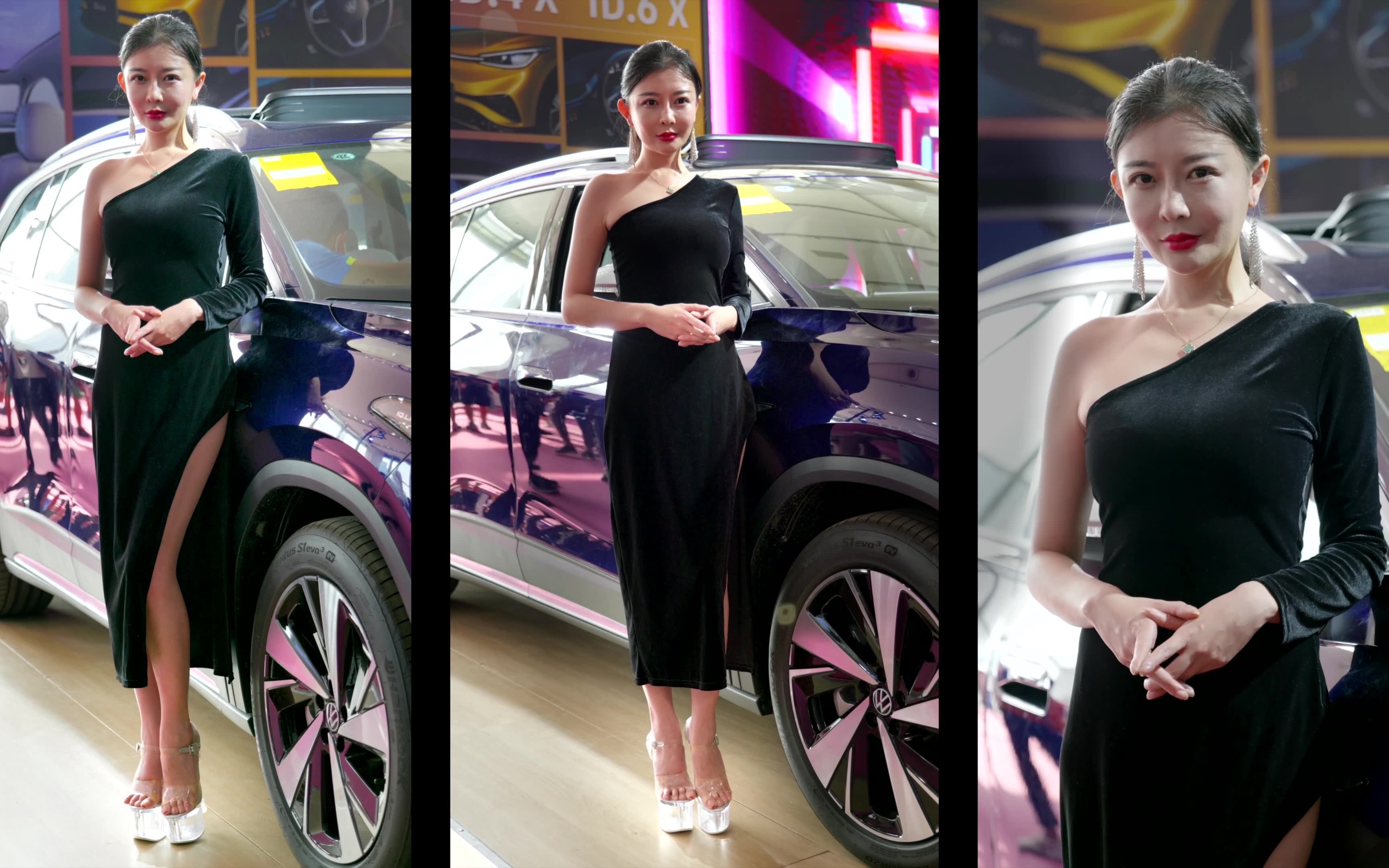 4k上汽大众纯电01车模2021青岛秋季车展(横版)