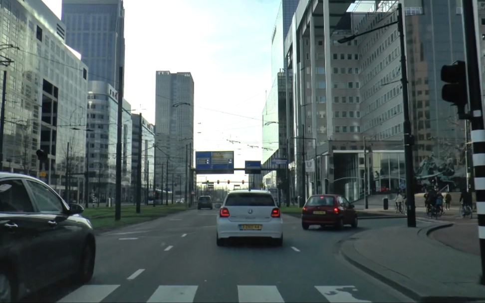 [图]驾驶在鹿特丹 - 荷兰街景 A drive Downtown Rotterdam