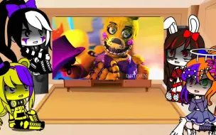 Download Video: 【FNAF】金熊＋丑爷＋Clara＋VAN♂尼看“阳光博士又双叒叕死了”puppet+golden freddy+vanny+clara react to dr