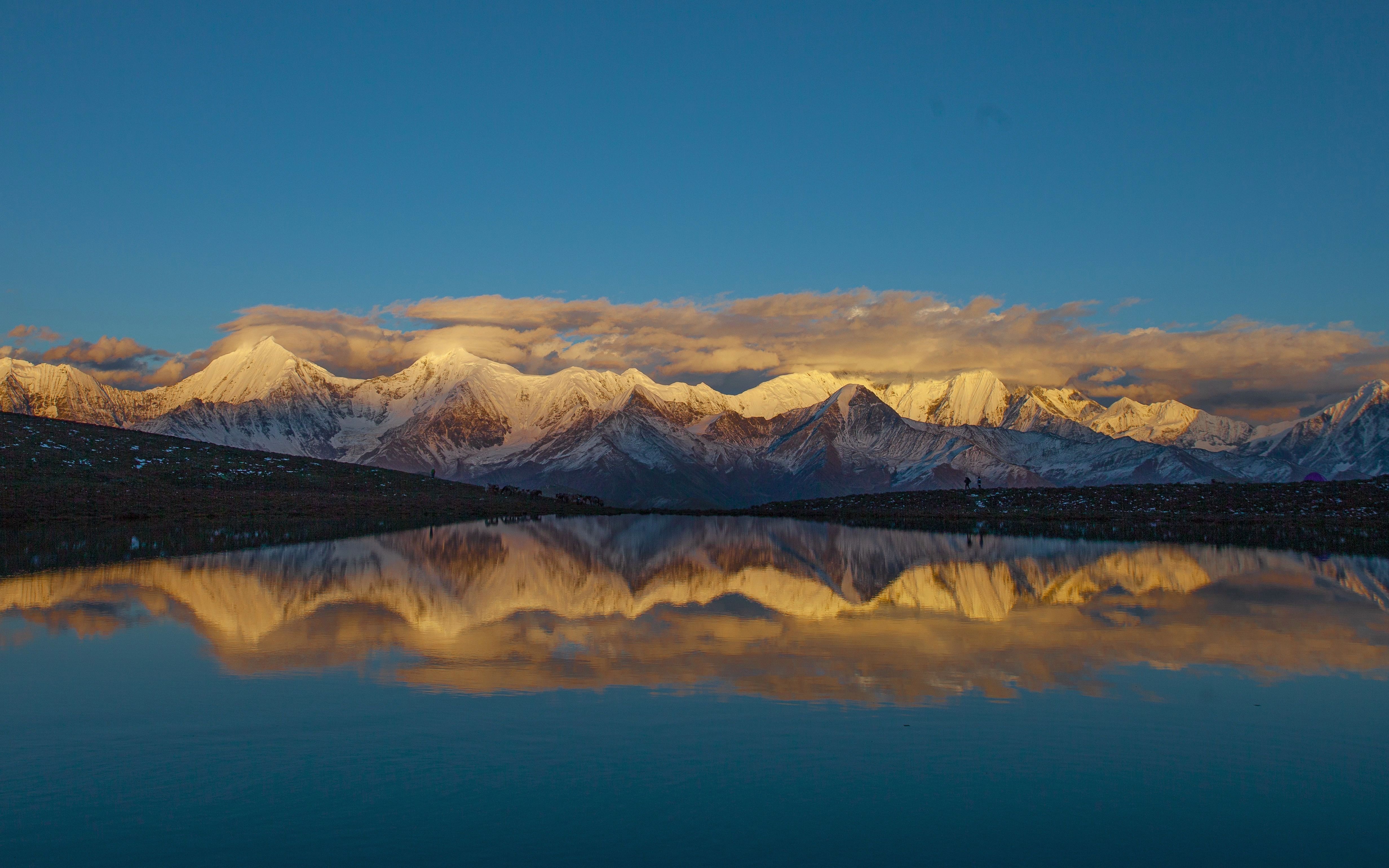 2021年中秋,dji mini2 航拍冷嘎措-贡嘎雪山-墨石公园-塔公