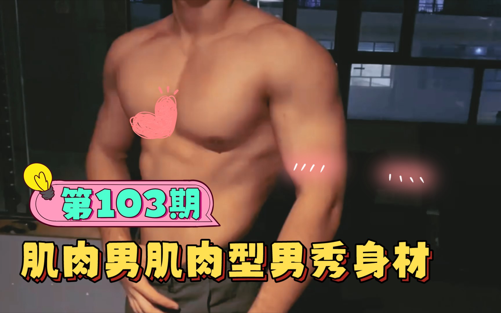 肌肉男肌肉型男秀身材第103哔哩哔哩bilibili