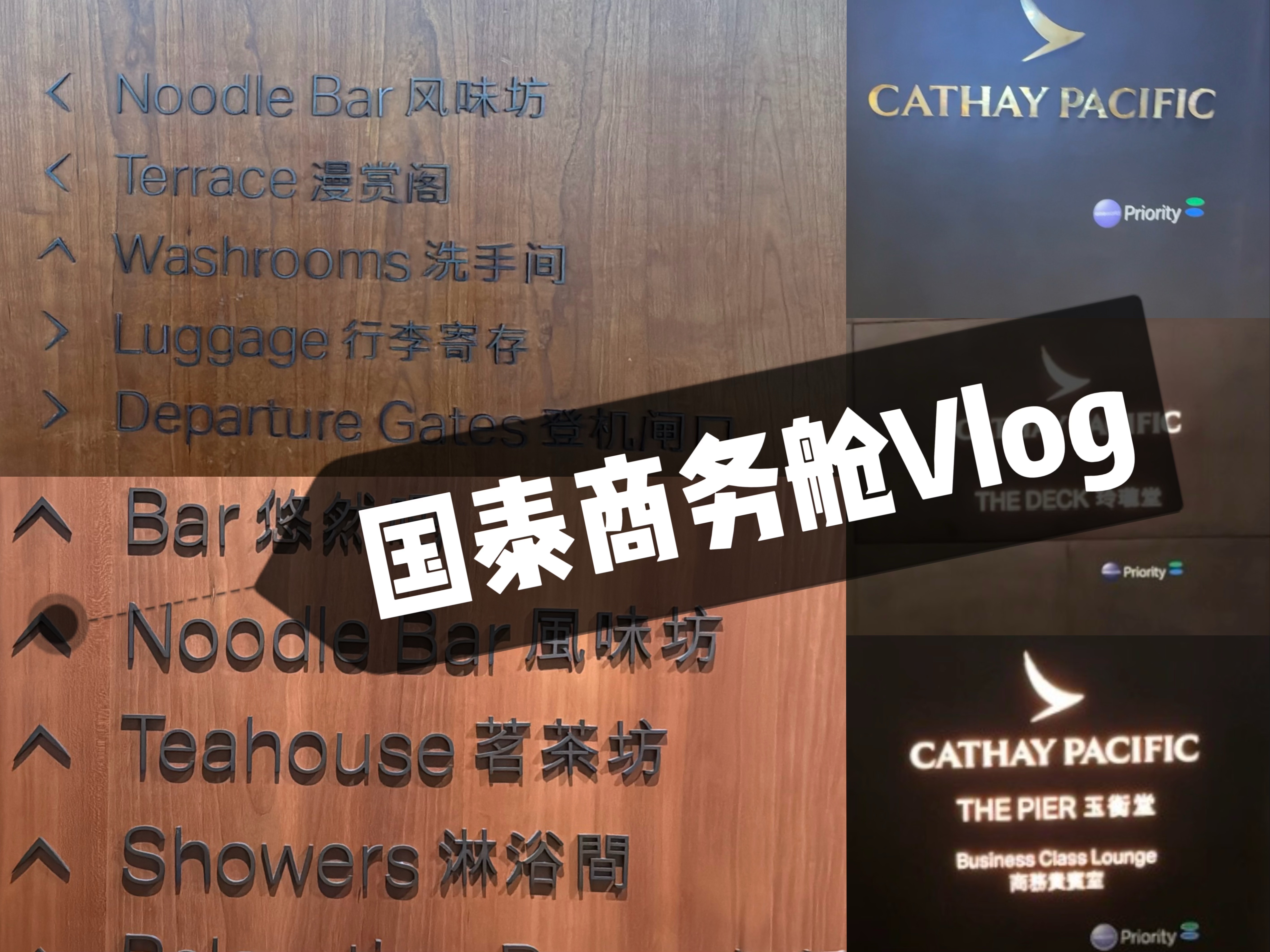 Vlog国泰航空商务舱初体验|上海香港新加坡往返哔哩哔哩bilibili