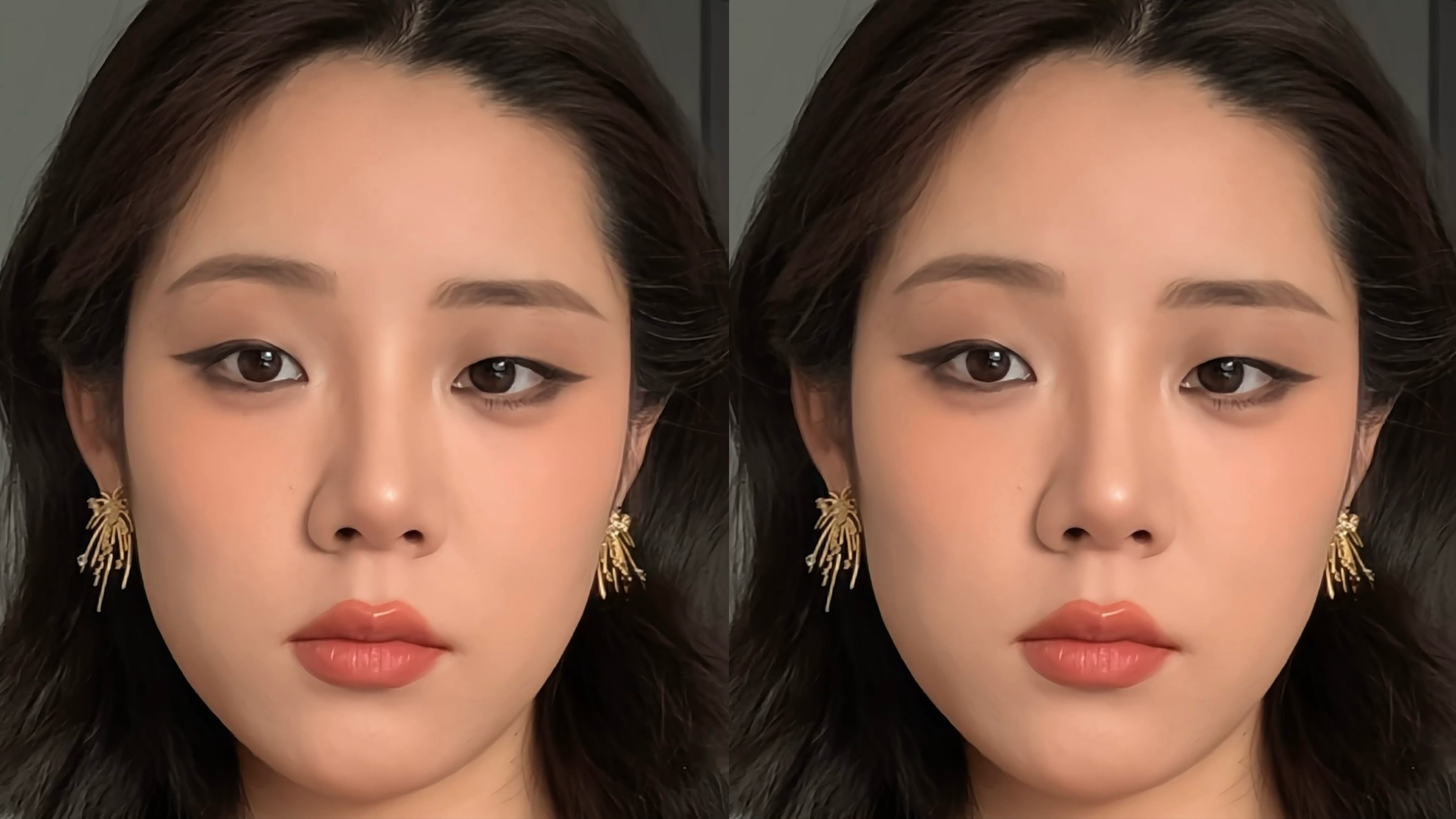 单眼皮画全包眼线好有感觉