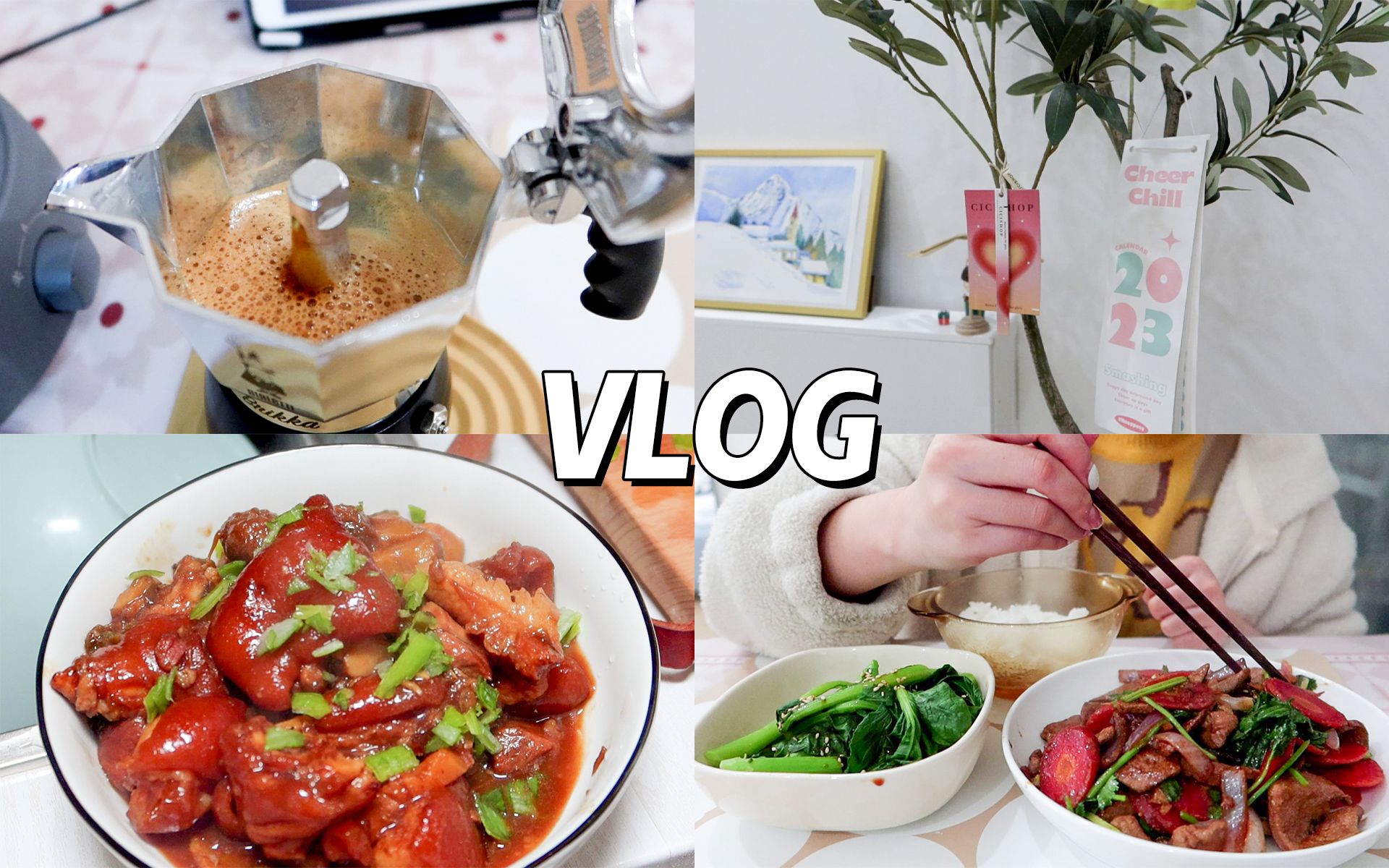 ♡VLOG有摩卡壶啦!黄焖软烂猪蹄子 ⷠ贵州酸汤火锅 ⷠ酱爆猪肝 ⷠ一日三餐 #治愈向哔哩哔哩bilibili