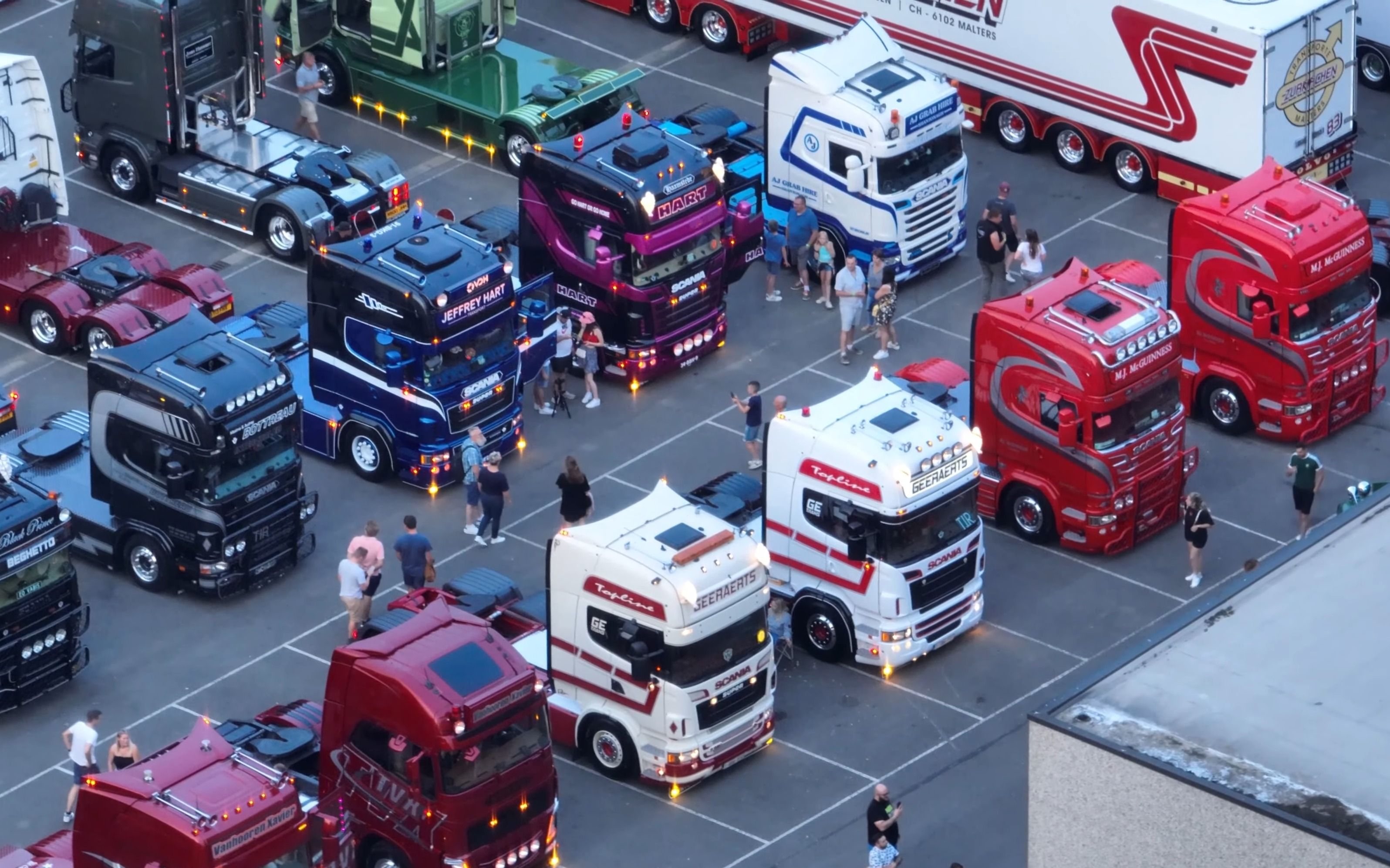 2023比利时卡车秀斯堪尼亚沃尔沃