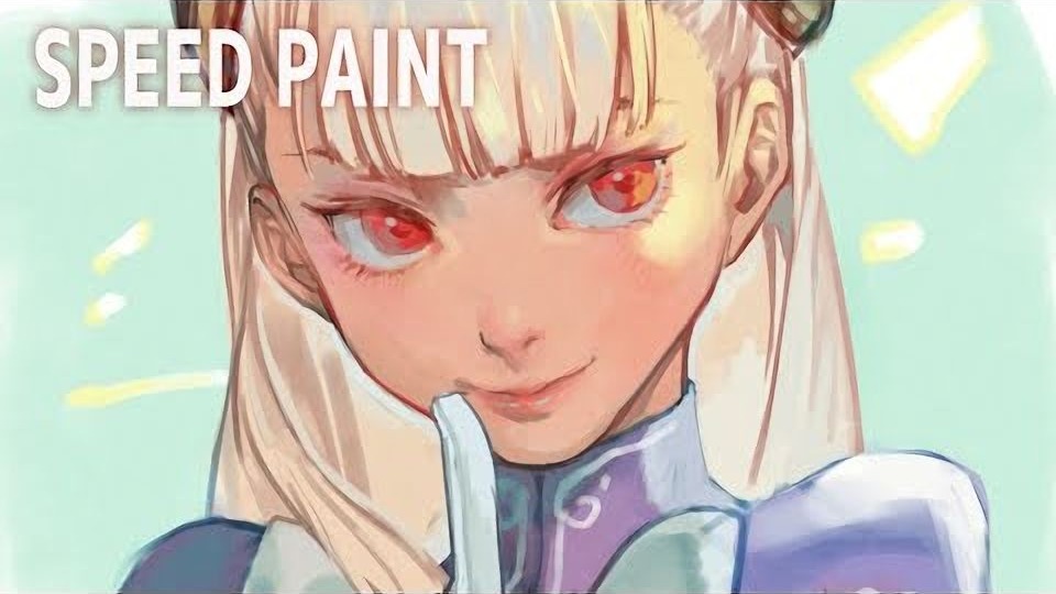 街头霸王英格丽德角色插画速涂绘画过程 hungryclicker