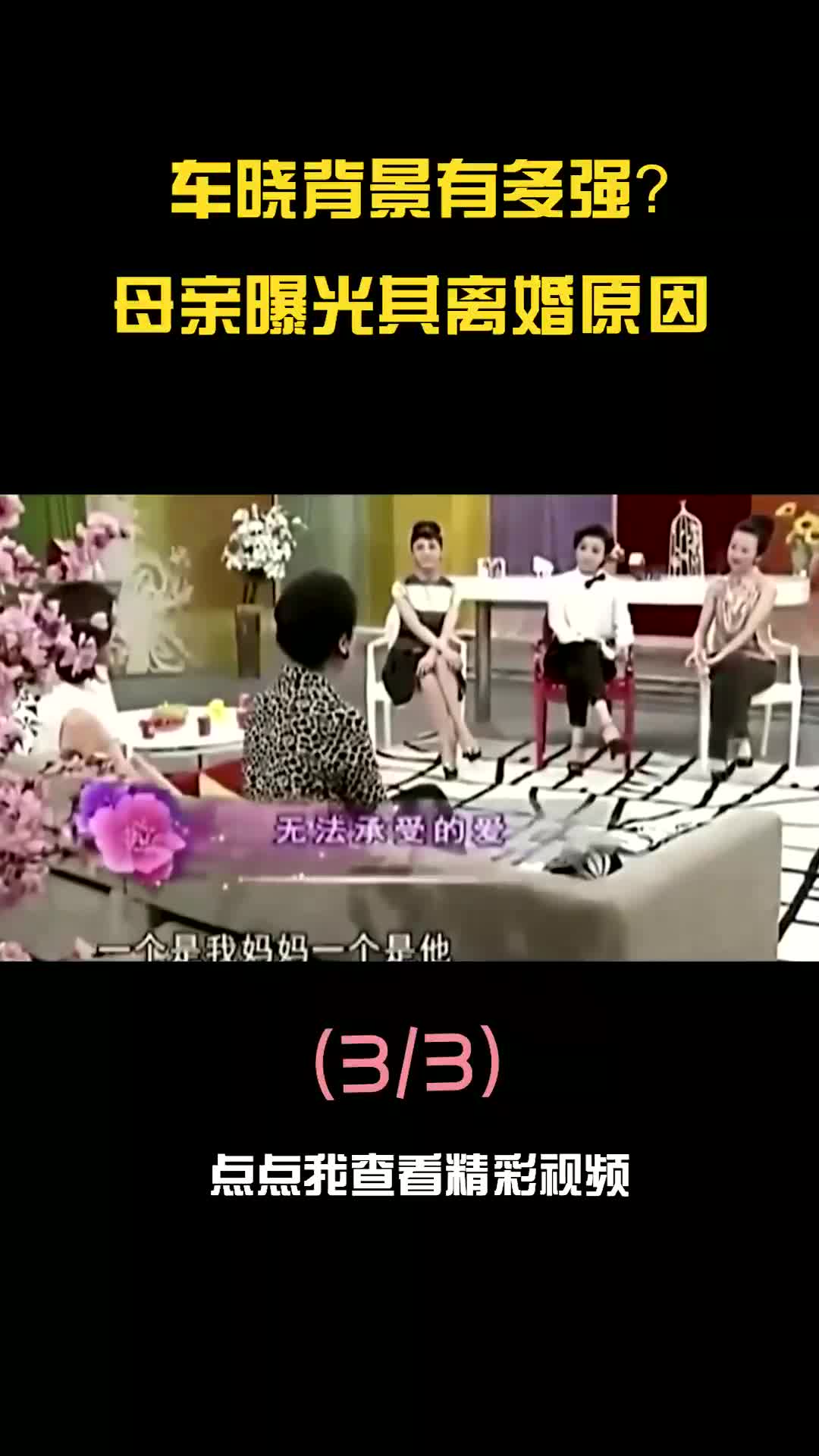 车晓 背景有多强?母亲曝光其离婚原因,40岁的她现状如何?哔哩哔哩bilibili