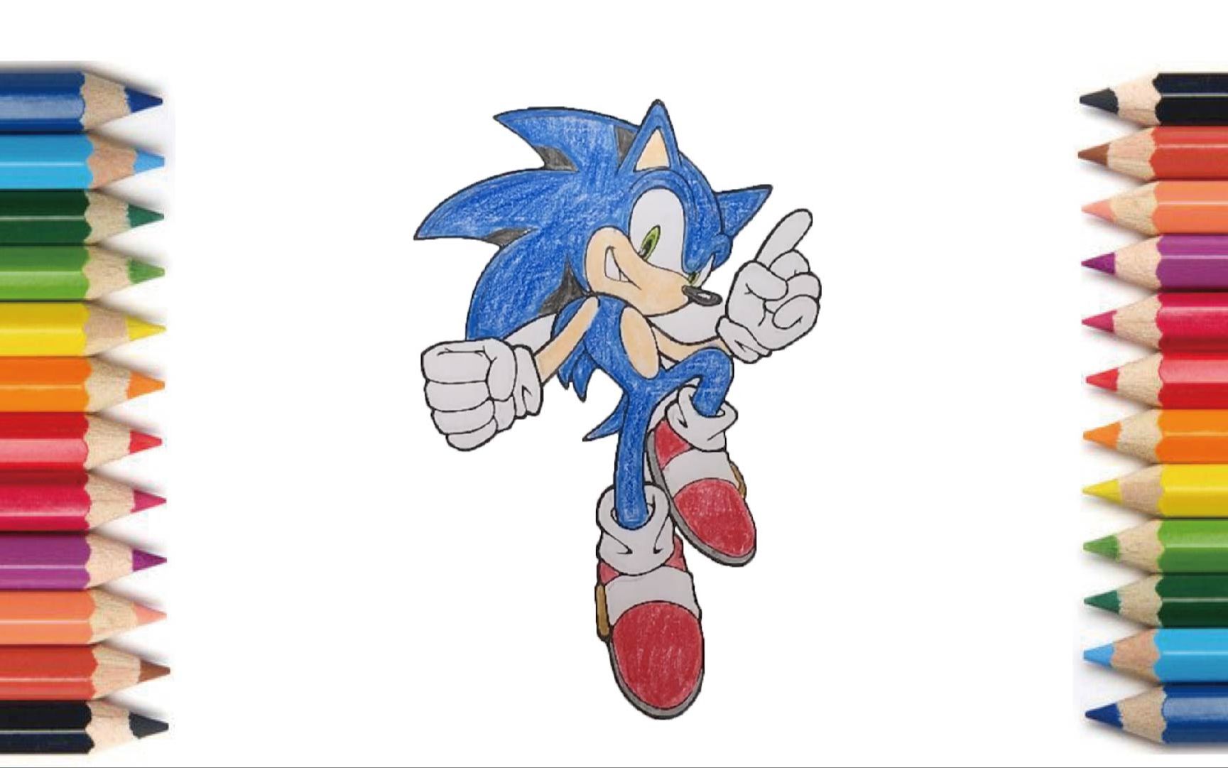 【coloring】sonic 【塗り絵】ソニック 【涂色】索尼克  #coloring