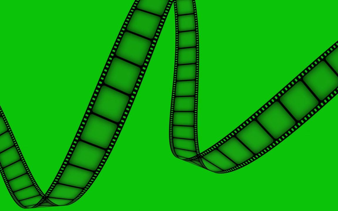 绿幕抠像高清免费视频手机剪辑素材电影胶片片头
